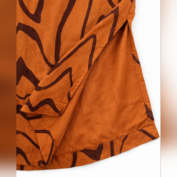 Anthropologie Abstract Marble Print Wide Leg Pull On Pants Boho Resort Small - Picture 4 of 8